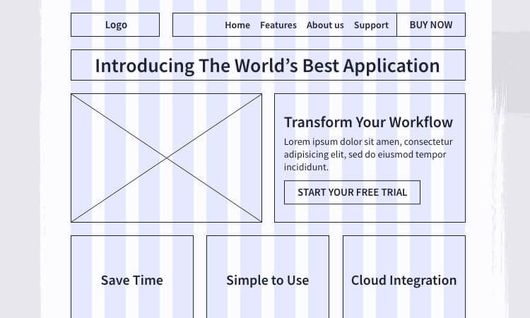 Play with the font sizes of your website wireframe