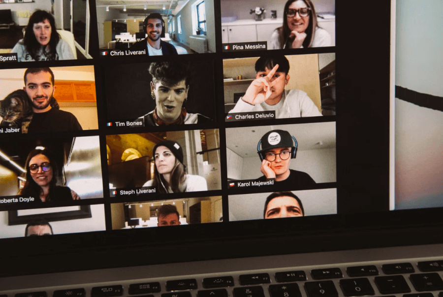 How to Manage a Remote Team- Online Conference team Meeting Video call from Home