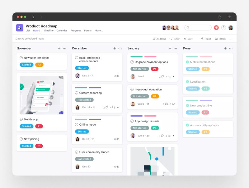 Free Kanban Project Management Tools Asana